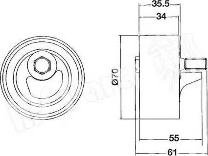 IPS Parts ITB-6700 - Natezač remena, zupčasti remen  www.molydon.hr