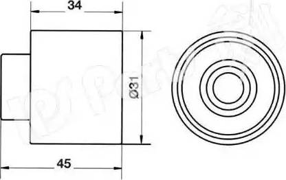 IPS Parts ITB-6710 - Natezač remena, zupčasti remen  www.molydon.hr