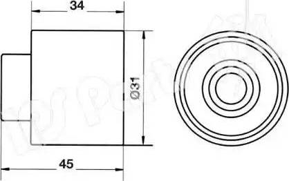 IPS Parts ITB-6711 - Natezač remena, zupčasti remen  www.molydon.hr