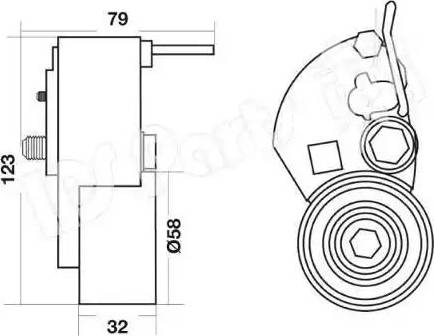 IPS Parts ITB-6H24 - Natezač remena, zupčasti remen  www.molydon.hr