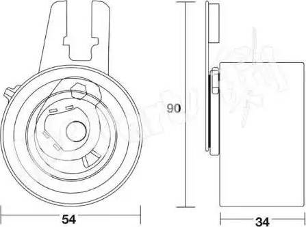 IPS Parts ITB-6K16 - Natezač remena, zupčasti remen  www.molydon.hr