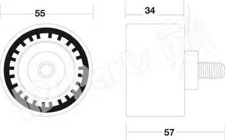 IPS Parts ITB-6K17 - Natezač remena, zupčasti remen  www.molydon.hr