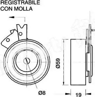 IPS Parts ITB-6W02 - Natezač remena, zupčasti remen  www.molydon.hr