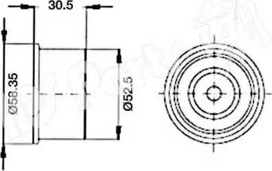 IPS Parts ITB-6W11 - Natezač remena, zupčasti remen  www.molydon.hr