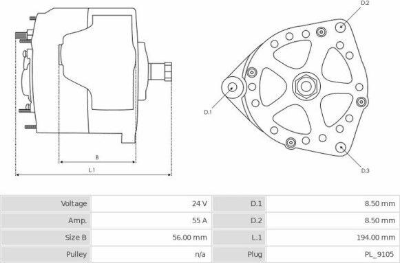 Iskra IA1076 - Alternator www.molydon.hr