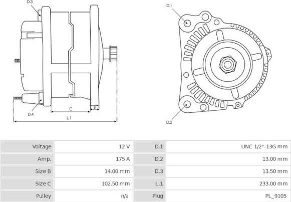 Iskra IA1349 - Alternator www.molydon.hr