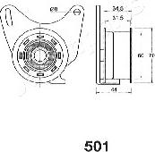 Japanparts BE-501 - Natezač remena, zupčasti remen  www.molydon.hr