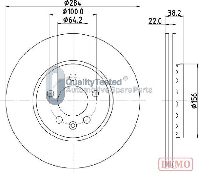 Japanparts DI442JM - Kočioni disk www.molydon.hr