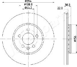 Japanparts DI-442 - Kočioni disk www.molydon.hr