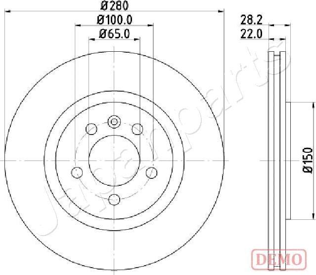 Japanparts DI-0944C - Kočioni disk www.molydon.hr