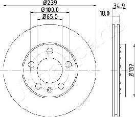 Japanparts DI-0945 - Kočioni disk www.molydon.hr