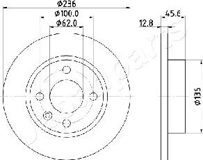 Japanparts DI-0946 - Kočioni disk www.molydon.hr