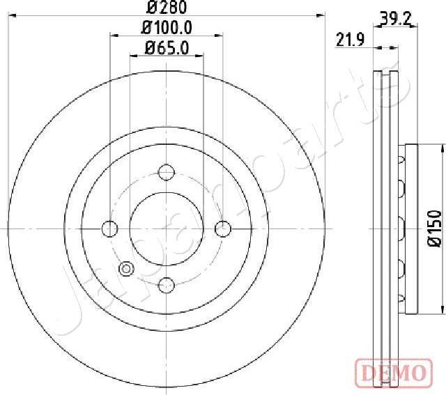 Japanparts DI-0940C - Kočioni disk www.molydon.hr