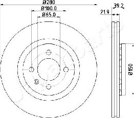 Japanparts DI-0940 - Kočioni disk www.molydon.hr