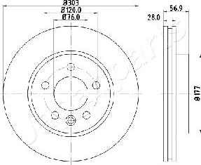 Japanparts DI-0948 - Kočioni disk www.molydon.hr