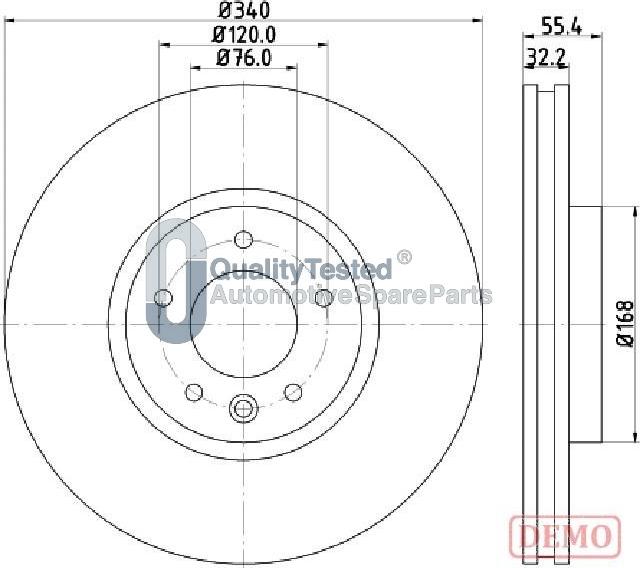 Japanparts DI0954JM - Kočioni disk www.molydon.hr