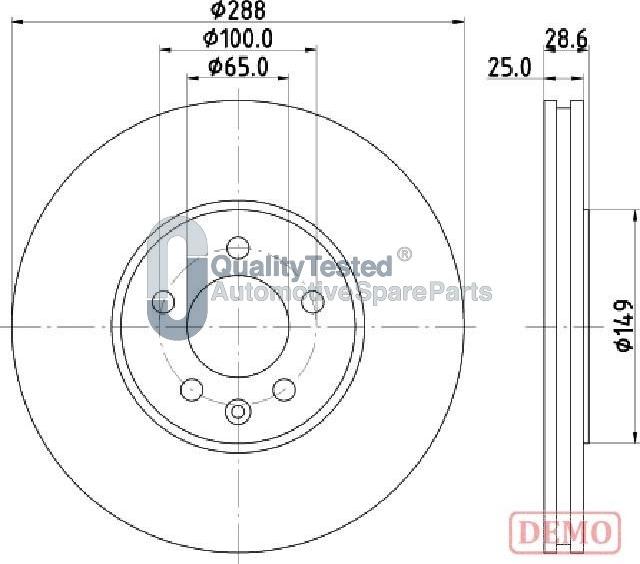 Japanparts DI0950JM - Kočioni disk www.molydon.hr