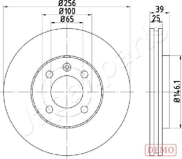 Japanparts DI-0951C - Kočioni disk www.molydon.hr