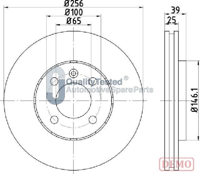 Japanparts DI0951JM - Kočioni disk www.molydon.hr