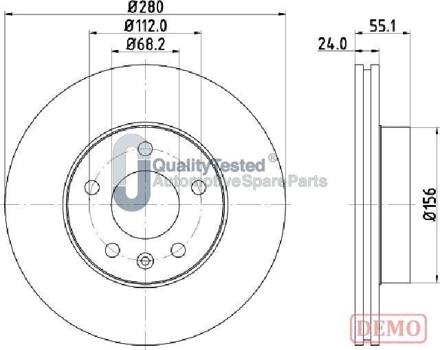 Japanparts DI0958JM - Kočioni disk www.molydon.hr