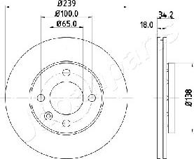 Japanparts DI-0952 - Kočioni disk www.molydon.hr