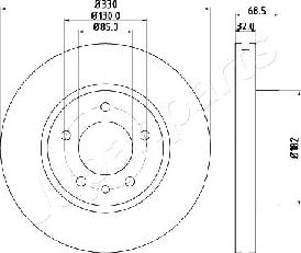 Japanparts DI-0957 - Kočioni disk www.molydon.hr