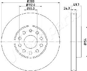 Japanparts DI-0906 - Kočioni disk www.molydon.hr