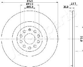 Japanparts DI-0908 - Kočioni disk www.molydon.hr