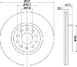 Japanparts DI-0902 - Kočioni disk www.molydon.hr