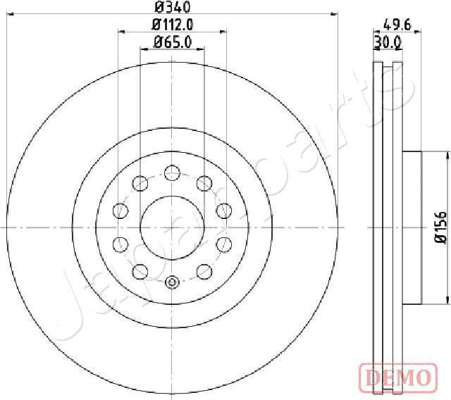 Japanparts DI-0907C - Kočioni disk www.molydon.hr