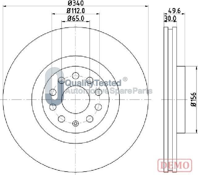 Japanparts DI0907JM - Kočioni disk www.molydon.hr