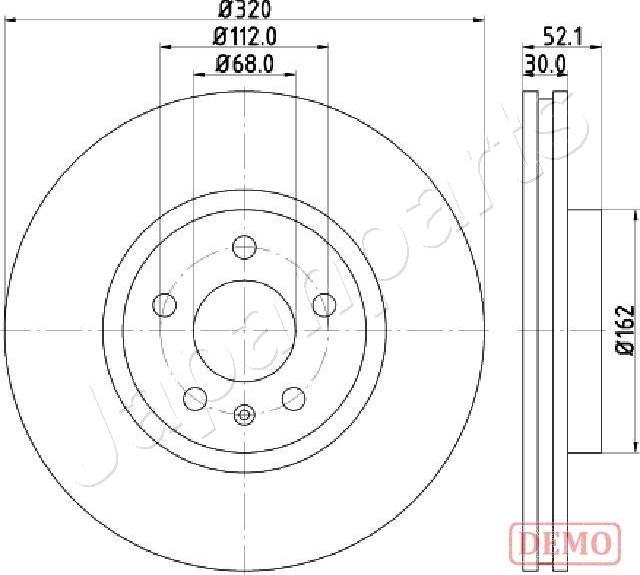 Japanparts DI-0919C - Kočioni disk www.molydon.hr