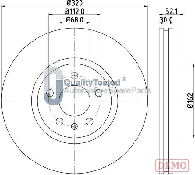 Japanparts DI0919JM - Kočioni disk www.molydon.hr