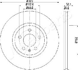 Japanparts DI-0919 - Kočioni disk www.molydon.hr