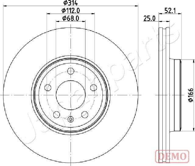 Japanparts DI-0916C - Kočioni disk www.molydon.hr