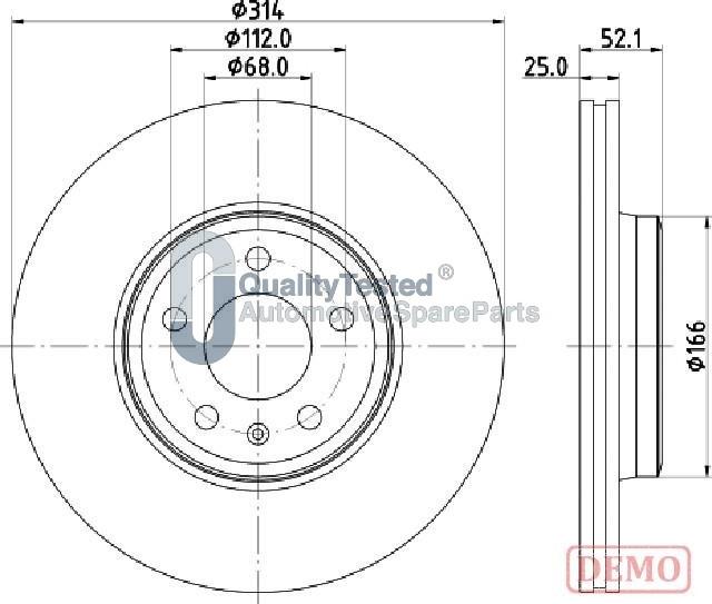 Japanparts DI0916JM - Kočioni disk www.molydon.hr