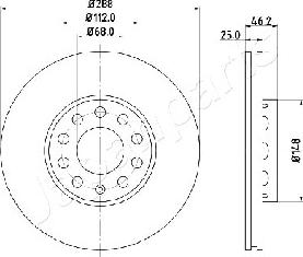 Japanparts DI-0910 - Kočioni disk www.molydon.hr