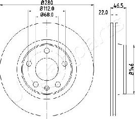 Japanparts DI-0911 - Kočioni disk www.molydon.hr