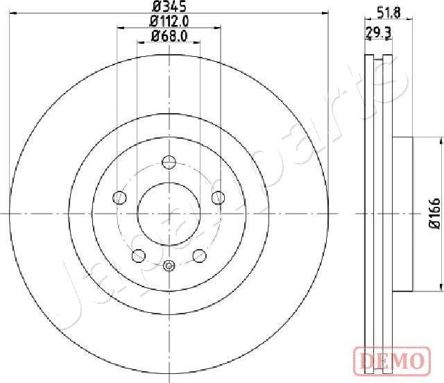 Japanparts DI-0918C - Kočioni disk www.molydon.hr