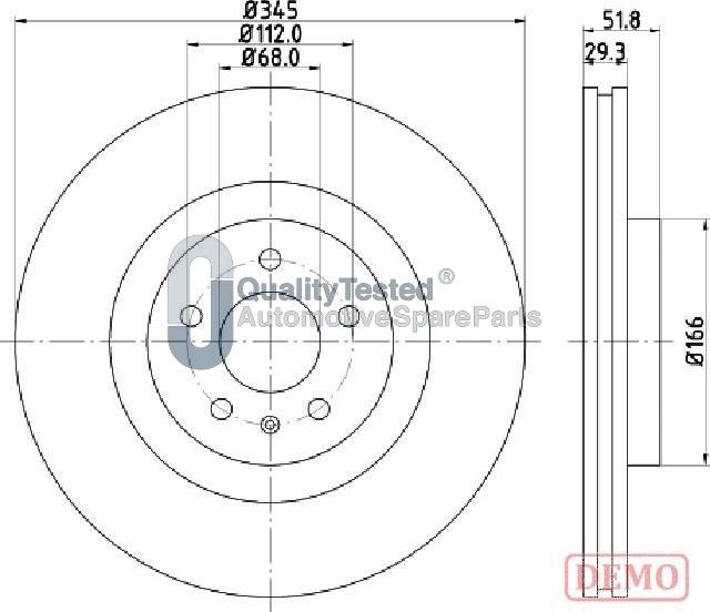 Japanparts DI0918JM - Kočioni disk www.molydon.hr