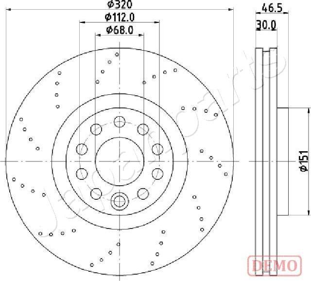 Japanparts DI-0913C - Kočioni disk www.molydon.hr