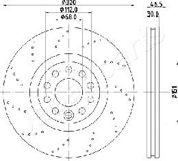 Japanparts DI-0913 - Kočioni disk www.molydon.hr