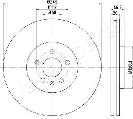 Japanparts DI-0912 - Kočioni disk www.molydon.hr