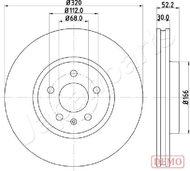 Japanparts DI-0917C - Kočioni disk www.molydon.hr