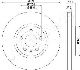 Japanparts DI-0917 - Kočioni disk www.molydon.hr