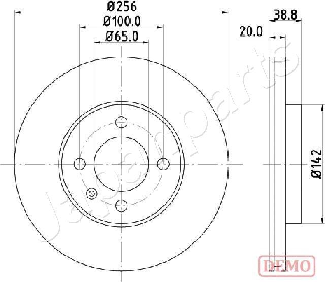 Japanparts DI-0935C - Kočioni disk www.molydon.hr