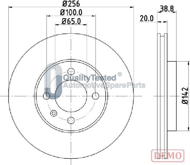 Japanparts DI0935JM - Kočioni disk www.molydon.hr