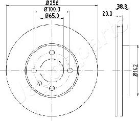 Japanparts DI-0935 - Kočioni disk www.molydon.hr