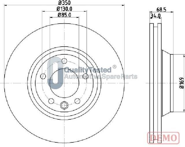 Japanparts DI0931JM - Kočioni disk www.molydon.hr