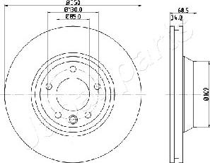 Japanparts DI-0931 - Kočioni disk www.molydon.hr